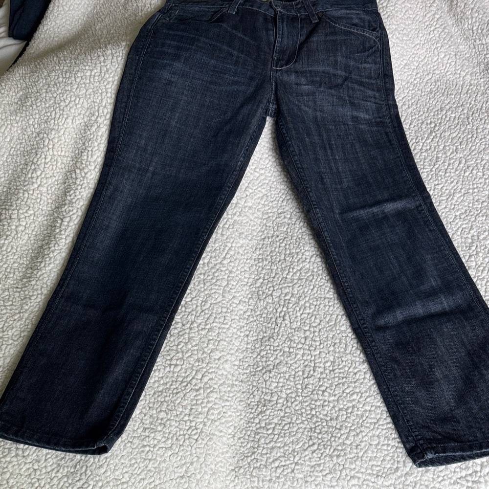 7 For All Mankind Men's Deep Indigo Straight Jeans